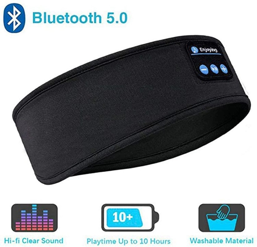 Máscara de Dormir Silent Sound Com Fone Ouvido Bluetooth 5.0 - SUOR NUNCA  MAIS